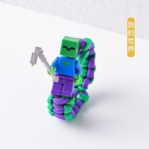 สร้อยข้อมือบาสเก็ตบอลปีแสงเชือกถักมือเลโก้แบบเดียวกับใน TikTok เครื่องประดับสร้อยข้อมือสำหรับคู่รักชายและหญิงที่นิยมในโลกออนไลน์สำหรับเด็กและคู่รัก