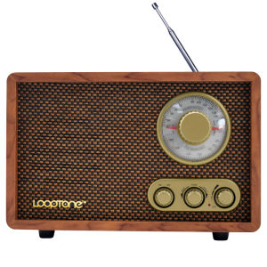 Nostalgic For Home Fmam Dual Band Antique Wooden Old-Fashioned Radio Retro Classical Elderly Bluetooth Speaker