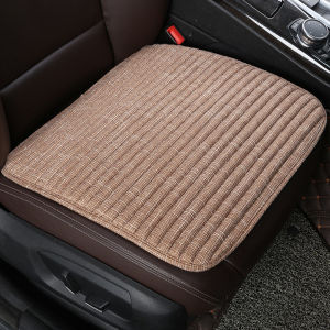 Car Seat Cushion without Backrest Three-Piece Linen Single-Piece Rear Seat Cotton All-Inclusive Seat Cover Four Seasons Universal Summer Seat Cushion