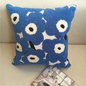 Accessible Luxury Little Daisy Flower Pillow Cover Ins Style Living Room Sofa SUNFLOWER Bed Pillow Bay Window Bedside Cushion