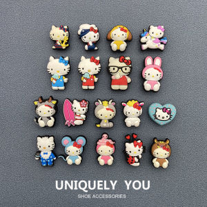 2024 Clog Shoe Flower Accessories KT Cat Cartoon Cute DIY Clog Shoe Buckle New Arrival Fashionable And Stylish Shoe Parts