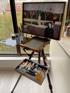 Multifunctional Oil Painting Watercolor Gouache Polypropylene Suitable for Portable Closed Upgraded Aluminum Alloy Palette