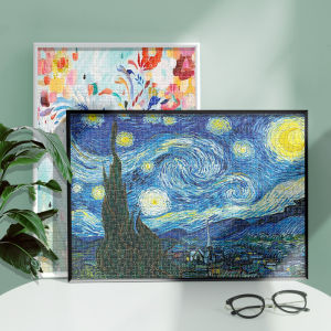 Aluminum Alloy 500 Piece Puzzle Picture Frame Wall Hanging Simple Modern Style Home Decorations without Picture