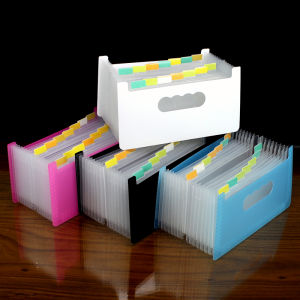 Small Size Retractable Accordion File Folder B6 Large Capacity Financial Receipts Vouchers Documents Storage Box Organizer