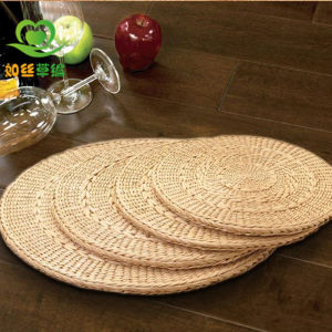 Handwoven Rush Seat Cushion Meditation Mat Zafu Tatami Sofa Window Seat Health Care Prevent Bedsores Rural Style Home Decor