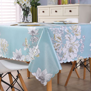 Tablecloth Waterproof Oil-Proof Disposable Student Desk Rectangular Coffee Table Mats Round Table Non-PVC Fabric Craft Cover Tablecloth