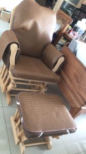 Xinruo เก้าอี้โยกเก้าอี้โยกเสื่อเย็นทารกหญิงตั้งครรภ์ให้นมเด็กกล่อมเก้าอี้ผู้สูงอายุเก้าอี้โยกเสื่อเย็นเบาะฤดูร้อนเสื่อนุ่ม