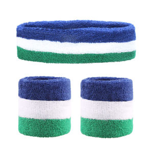 Rainbow Wristband Girls Sports Cotton Sweatband Dance Performance Fitness Running Sweat-Wiping Wrist Headband Hairband