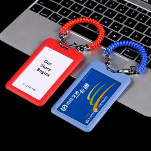 Anti-Lost Bus Access Card Retractable Elastic String Spring Rope ID Card Holder Student Citizen Card Holder Pull Lanyard