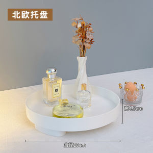 INS ถาดเก็บของบนโต๊ะทำจากไม้ของตั้งโชว์กุญแจทางเข้าบ้านโต๊ะเครื่องแป้งเครื่องประดับน้ำหอมถาดวางเครื่องสำอาง