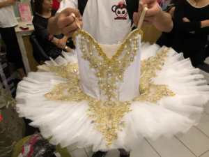 Childrens Ballet Dance Costume Little Swan Dance Dress Tutu Tulle Tutu Skirt Sling Girls Ballet Costume Sequins