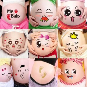 Maternity Belly Sticker for Pregnant Women Photography Props Studio Use Baby Bump Decals Delivery Gift Idea from China