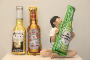 Summer Heineken Corona Bottle Aluminum Foil Balloons Cartoon Shaped Balloons Birthday Party Decoration Photo Props