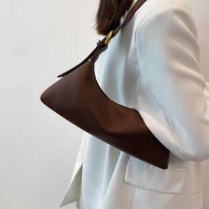 Retro Niche Design Womens Bag Autumn Winter New Fashion Soft Leather Texture Single Shoulder Underarm Satchel Crossbody Bag