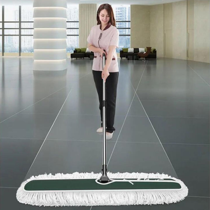 Bullpiano Cotton Floor Mop - Dust Mop For Dry Wet Cleaning-Industrial Strength Cleaner Mops For