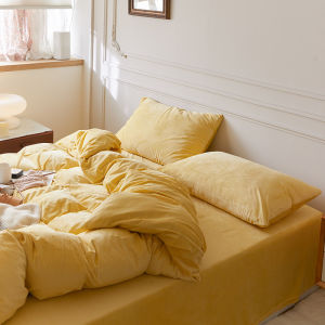 Autumn-Winter Warm and Thickening Coral Fleece Duvet Cover Single Piece Flannel Duvet Cover 200 X230 Velvet 220x240cm