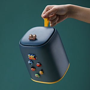 Cute Fashion Mini Desktop Press Type Trash Can: A Stylish Addition to Your Home Living Room