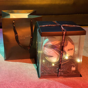 Tiktok Ins Football Basketball Volleyball Packing Box Birthday Anniversary Female Boyfriend Valentines Day Transparent Light Gift Box