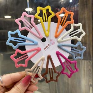 กิ๊บติดผมขนาดเล็กสีสันสดใสสไตล์เกาหลีสำหรับเด็กผู้หญิง กิ๊บติดผมแบบมีขอบสีน้ำมันสำหรับเด็กและทารก ตกแต่งผม