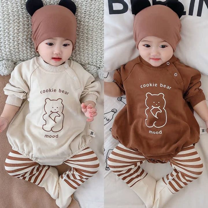 British next Red Baby Super Cute Onesie Men and Women Baby Triangle ...