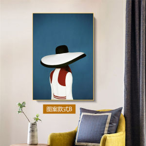 Northern Europe Bedroom Decorative Painting Bedside Mural Cozy Room Character Beauty Painting Modern Minimalist Living Room Hallway Painting