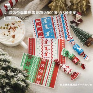 2022 Christmas Candy Box Nougat Cookie Snowflake Crisp Transparent Pet Portable Box Ins Style Milk Jujube Gift Box