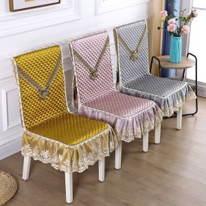 Dining Table Chair Covers Dining Chair Cushion Chair Cover Set Tablecloth Nordic Universal Chair Cover Household Cushions Backrest Integrated Cushion