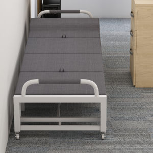 Office Lunch Break Folding Bed Portable Reinforced Adult Home Use Single Escort Siesta Appliance Non-Occupied Bed