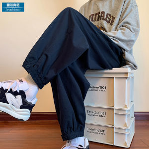 Quần Dài Nam Phong Cách Nhật Bản Mùa Xuân 2025 Cityboy Màu Xanh Đậm Quần Dài Công Sở Cổ Điển Rộng Rãi Thoải Mái