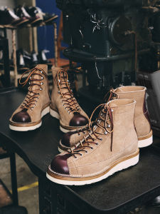 Play · Monkey Boots American Horween Suede Cowhide GOOD YEAR Martin Short Face Worker Boot