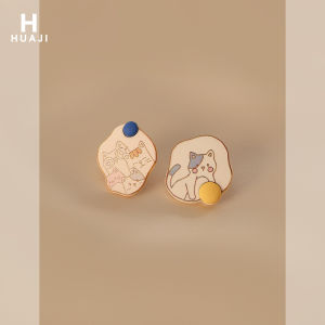 Kawaii Cat Ear Clip-On Earrings for Women Trendy Animal Ear Jewelry No Piercing Required Fashionable Versatile Ear Cuffs