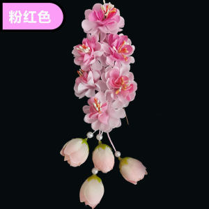 Opera Dance Temple Flower Peking Opera Costume Head Face Ear Flower Singing Play Headdress Blue and White Clothes Hua Dan Classical Yangko Baotou