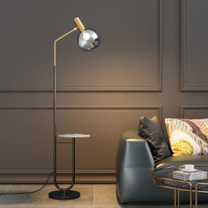 Minimalist Creative Living Room Sofa Side Table Decorative Lamp Modern Nordic Style Bedroom Bedside Table Lamp Glass Shade Iron Body