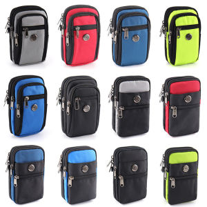 New Waist Bag 6/6.5-inch Multi-functional Mens Wear Leather Belt Phone Bag Messenger Hanging Bag Belt Phone Case Phone Bag