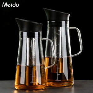 Teapot Glass High Temperature Resistant 304 Stainless Steel Liner Tea Water Separation Ice Drip Cold Extraction Pot Large Capacity Coffee Pot