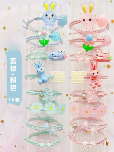 Korean Crystal Childrens Rubber Band Set Girls Do Not Hurt Hair Elastic Good Head Rope Rubber Band Female Students Hair Rope
