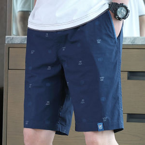 Quần Short Nam Mùa Hè Mỏng Rộng Rãi Năm Điểm Cotton Nguyên Chất Quần Dài Vừa Phải Thời Trang Cao Cấp Quần Short Nam