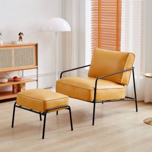 Modern Minimalist Detachable Designer Sofa Chair Luxury Bedroom Balcony Vintage Style Removable Washable Lazy Sofa Lounger