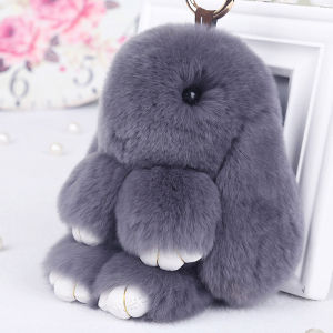 Fur Mini Pack Genuine Hanging Ornaments Keychain Rabbit