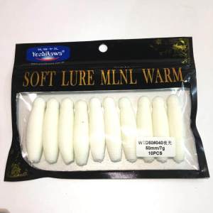 Yoshawa Slow Sinking Water Weever Dozen Snakehead Potatoes Soft Bait Lead-Free Soft Worms Add Salt and Stinky Lure 5 Cm6-7g