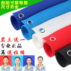 Student ID Photo Background Cloth Selfie Studio Snapshots Blue Red 1 Inch White Passport Photography Props Durable Washable