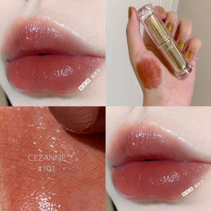 ♡Japanese CEZANNE Golden Tube Lipstick High Moisturizing and Lasting White Tube Lipstick Lip Glaze 105 101 Milk Tea Color♖