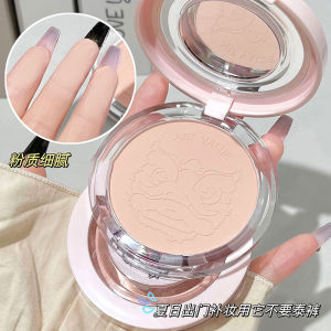 Makeup Powder Cake Oil Control Lasting Concealer Invisible Pore Waterproof No Makeup High Gloss Brightening Transparent White Matte Women