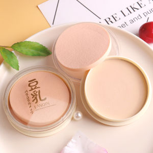 Japanese Concealer Makeup Soymilk Powder Cake for White Face Makeup Lasting Oil Control Moisturizing Powder genuine goods Dry and Wet Dual Use