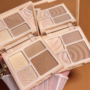 Four-color high-gloss one-piece plate matte shadow nose shadow silhouette face brightening high-gloss multi-functional integrated plate women