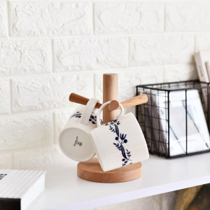 Innovative Real Wood Cup Holder Wall Mounted Multi-Function Storage Rack Simple Key Holder Tree Branch Cup Holder Mark Water Cup Holder