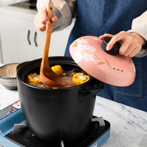 Casserole Household Japanese Soup and Porridge Claypot Rice Large Medium and Small Stew Pot Gas Stove Dedicated Crock Soup Ceramic Pot