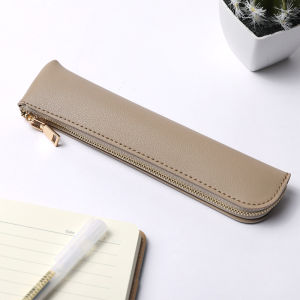 iPad Pencil Pen Sleeve Fresh Leather Mini Small Pen Bag Creative Minimalist 3-4 Capacity Men and Women High and Middle School