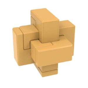 Qiyi Plastic Tangram Lock Creative Student Gift Math Geometry Model Football Ornaments Lu Ban Lock Puzzles Intelligence Toys