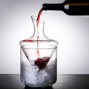 New Arrival Creative Red Wine Wine Decanter Wine Cooler For Home Red Wine Quick Bevel Wine Decanter Heat-Resistant Glass